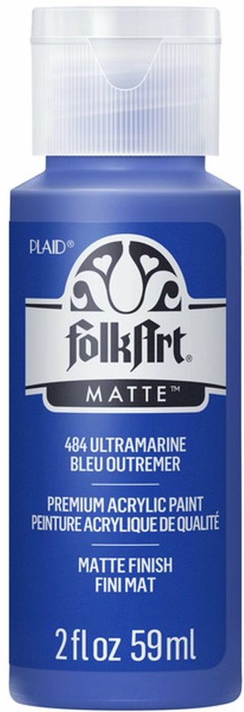 484E Ultramarine Matte Finish Acrylic Craft Paint