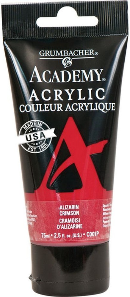 Alizarin Crimson Academy Acrylic Tube