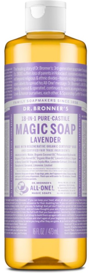 Soap, Pure-Castile, 18-in-1 Hemp, Lavender