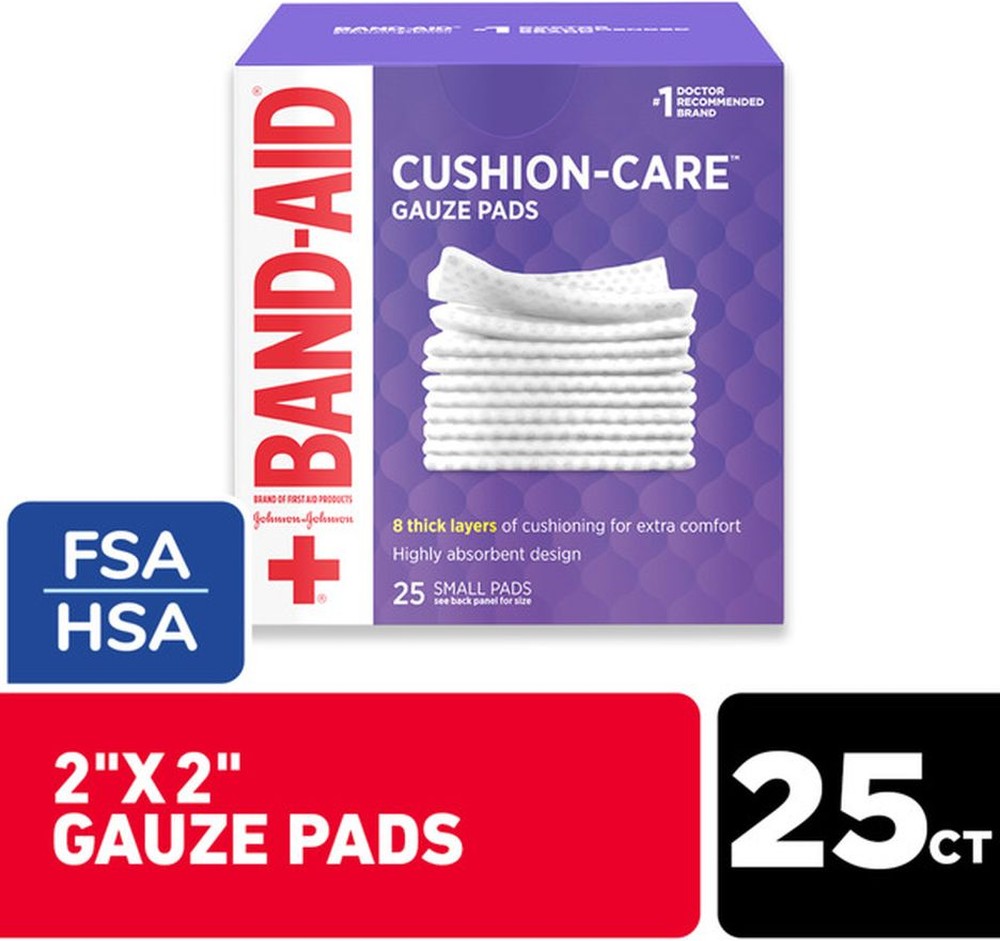 Small Cushion Care Thick Gauze Pads, 2 In X 2 In