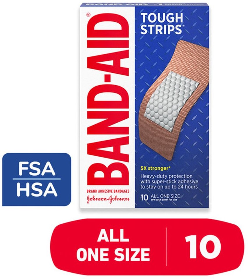 Tough Strips Adhesive Wound Bandage, Extra Large