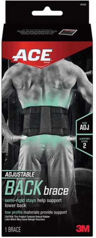 Black Adjustable Back Brace