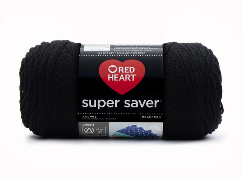 Yarn, Black 0312, Medium 4