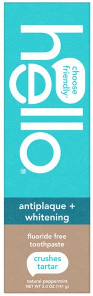 Toothpaste, Fluoride Free, Antiplaque + Whitening, Natural Peppermint