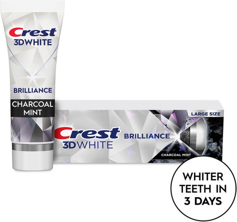 3D White Brilliance Charcoal Teeth Whitening Toothpaste
