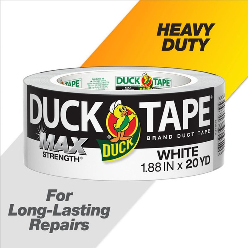 1.88" White Max Strength Duct Tape