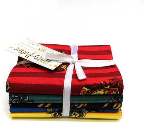 Eugene Textiles Licensed Harry Potter House Fat Quarters Fabric Bundle