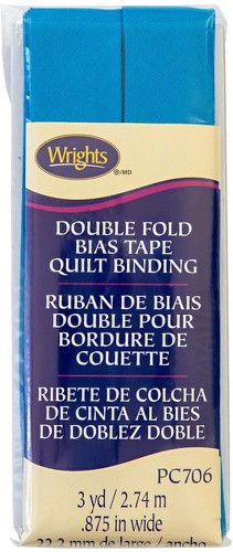 7/8" Turquoise Double Fold Quilt Binding