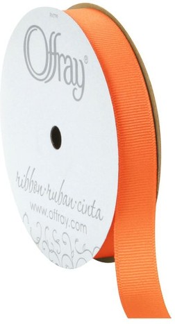 5/8" Orange Grosgrain Ribbon