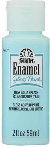 Enamel Acrylic Craft Paint Gloss Finish Aqua Splash