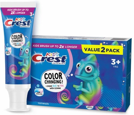 Advanced Kid's Fluoride Toothpaste, two tubes of 4.2 oz Toothpaste
