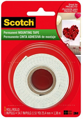 1" Indoor Double-Sided Mounting Tape Roll