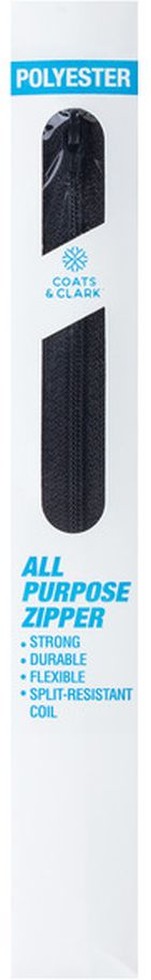 Plastic All-Purpose Black Zipper