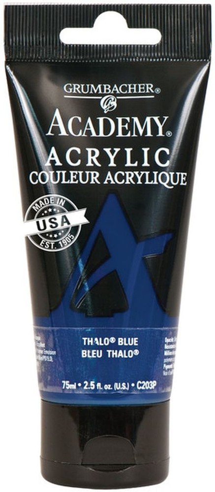 Academy Acrylic Tube - Thalo Blue - 75ml