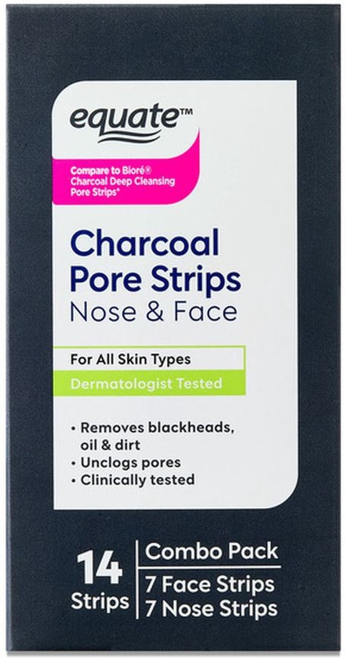 Charcoal Pore Strips for Nose & Face Combo Pack, 14 count