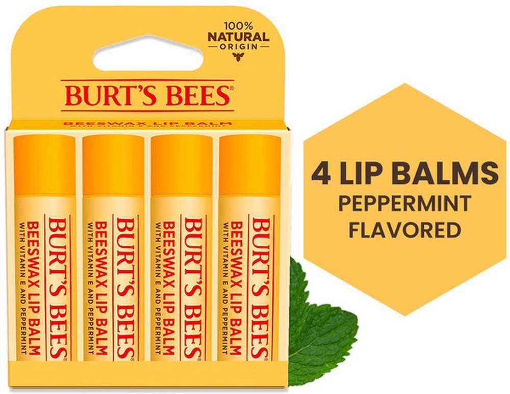 Moisturizing Lip Balm, Original Beeswax, 100% Natural Origin