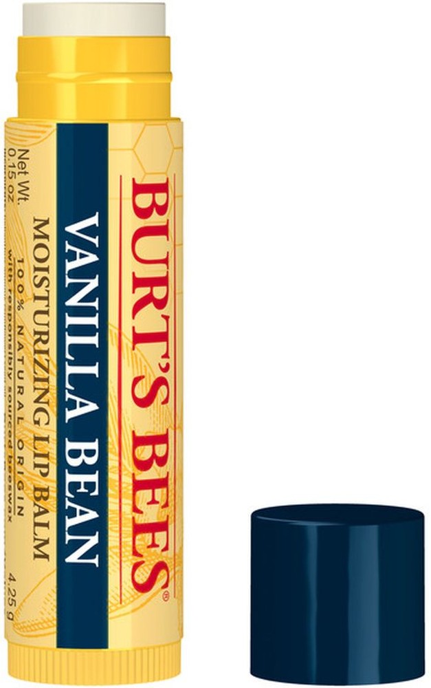 100% Natural Origin Moisturizing Lip Balm, Vanilla Bean, In Blister Box