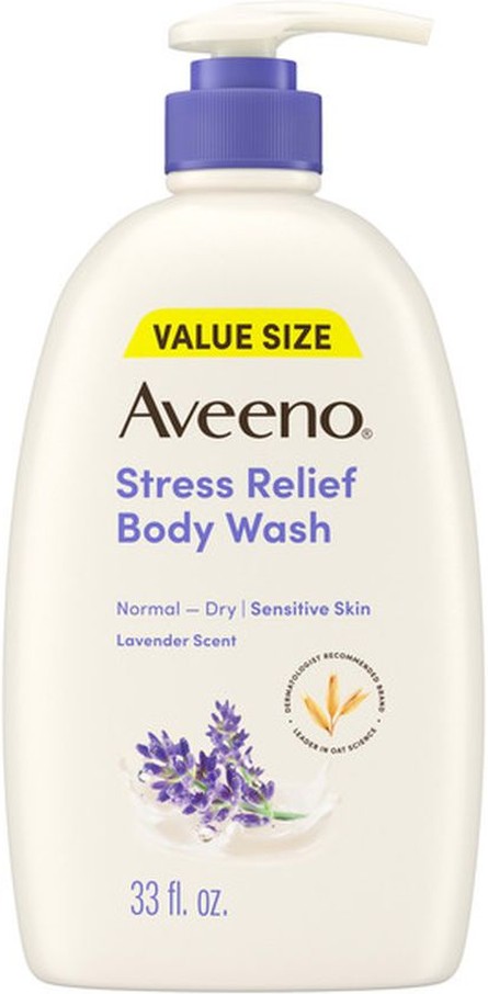 Stress Relief Relaxing Oat Body Wash, Lavender Scent