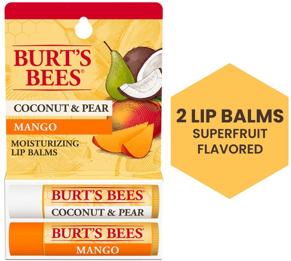 Hydrating-Coconut & Pear and Nourishing-Mango Butter Lip Balm Combo Pack