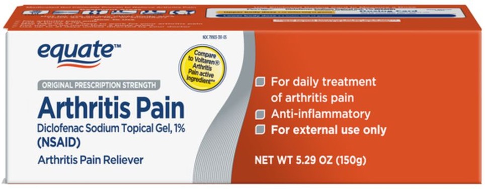 Diclofenac Sodium 1% (nsaid) Arthritis Pain Reliever Topical Gel