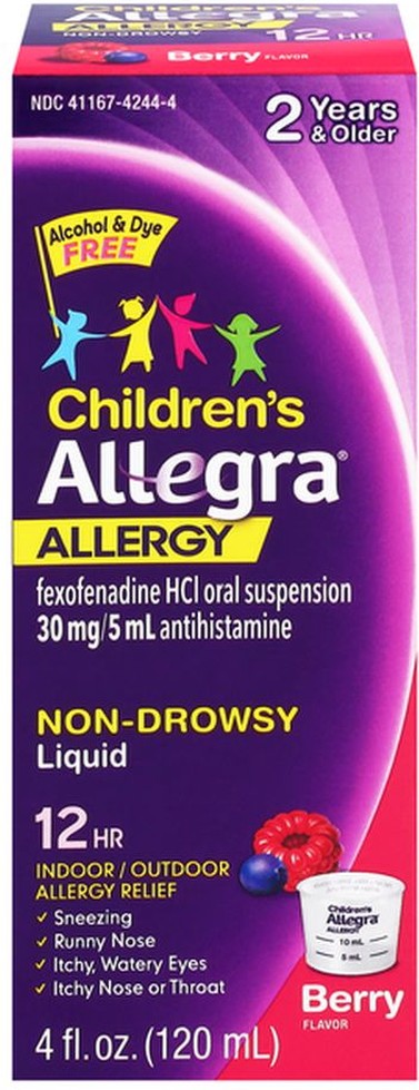 Allergy Relief, Indoor/Outdoor, Berry Flavor, Children's, Liquid