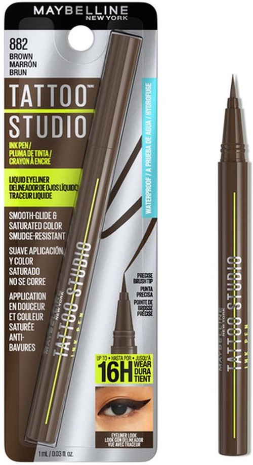 Ink Pen Eyeliner, All Day Wear, Waterproof, Brown