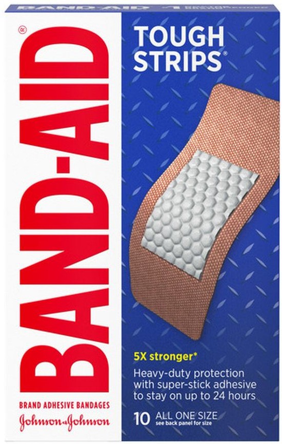 Tough Strips Adhesive Wound Bandage, Extra Large