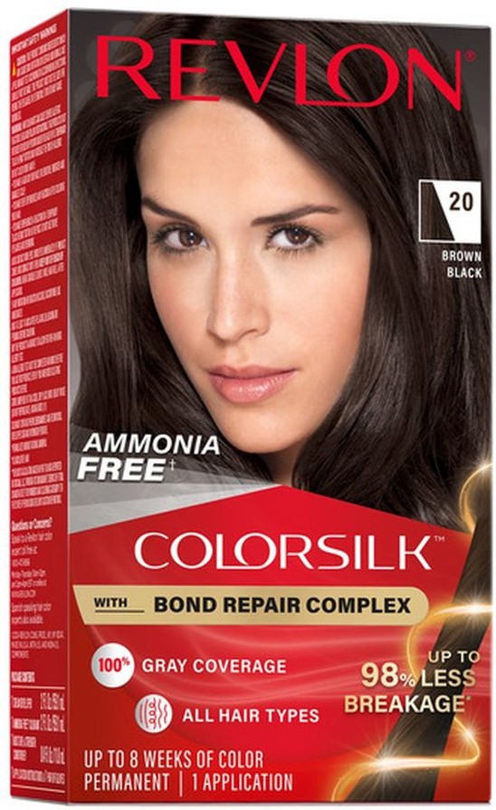 ColorSilk Permanent Hair Color - 20 Brown Black