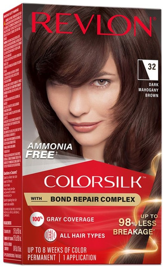ColorSilk Beautiful Color Permanent Hair Color - 032 Dark Mahogany Brown
