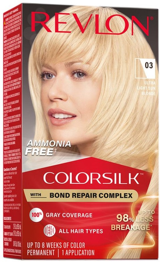ColorSilk Beautiful Color Permanent Hair Color - 03 Ultra Light Sun Blonde