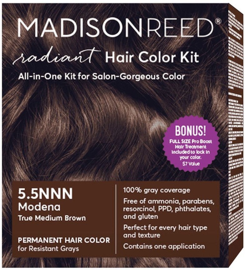 Radiant Hair Color Kit, Modena True Medium Brown 5.5nnn