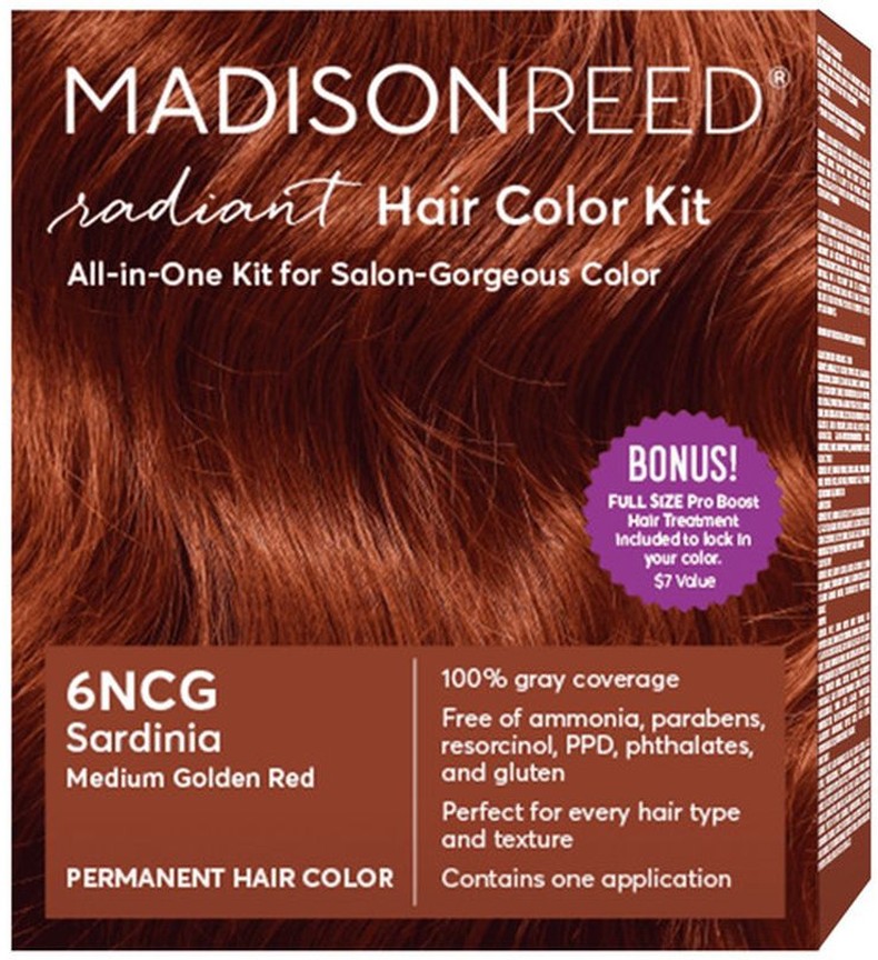 Radiant Hair Color Kit, Sardinia Medium Golden Red 6ncg