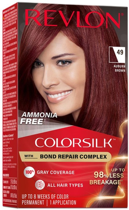 ColorSilk Permanent Hair Color - 049 Auburn Brown
