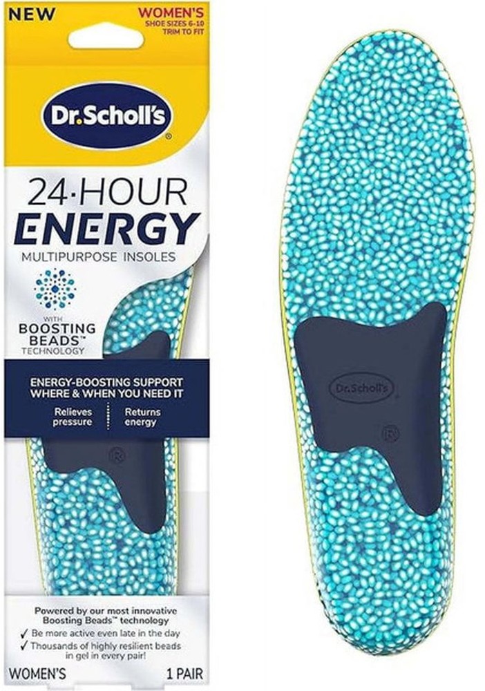 Insoles, Multipurpose, 24-Hour Energy, Women's, Shoe Size 6-10