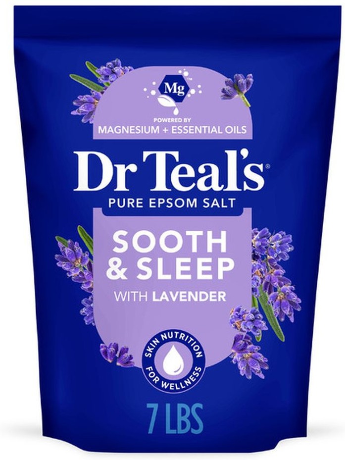 Pure Epsom Salt, Soaking Solution, Soothe & Sleep with Lavender, Value Size