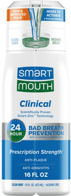 Breath Rinse, Zinc Activated, Clinical, Prescription Strength, Clean Mint