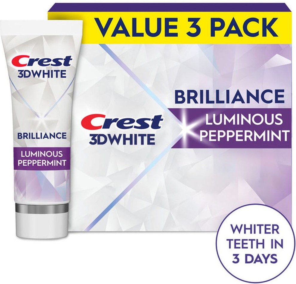 3D White Brilliance Vibrant Peppermint Teeth Whitening Toothpaste