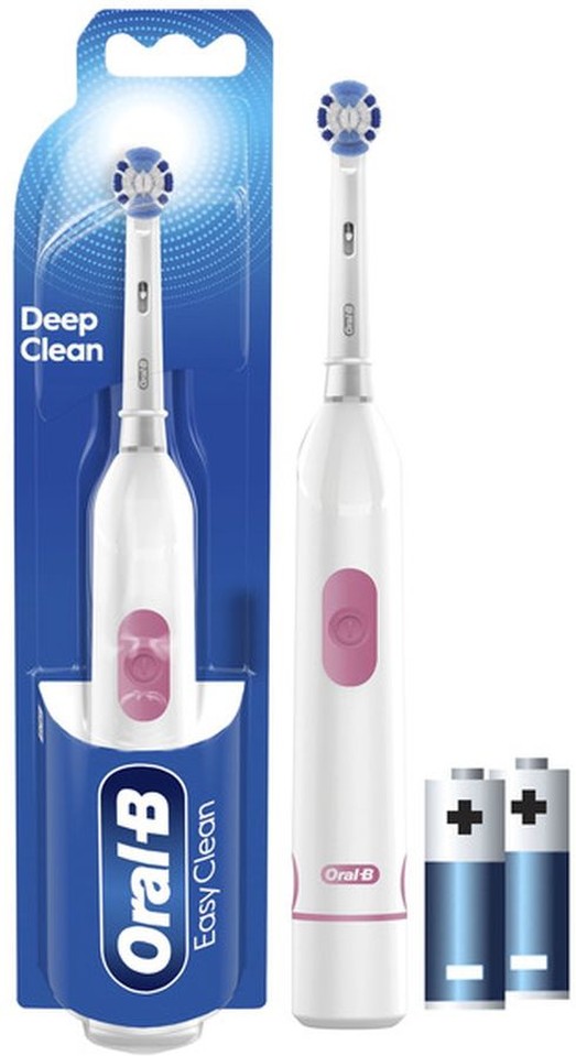 Revolution Battery Toothbrush with (1) Brush Head, White, Batteries Included