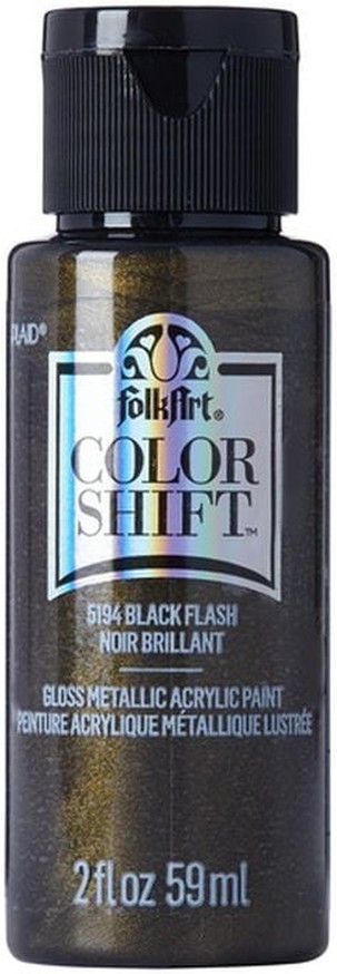 5194E Black Gloss Finish Color Shift Acrylic Craft Paint