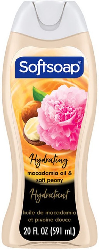 Moisturizing Body Wash Gel, Macadamia Oil & Soft Peony