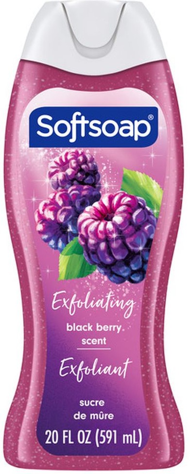Exfoliating Body Wash Gel, Blackberry Sugar
