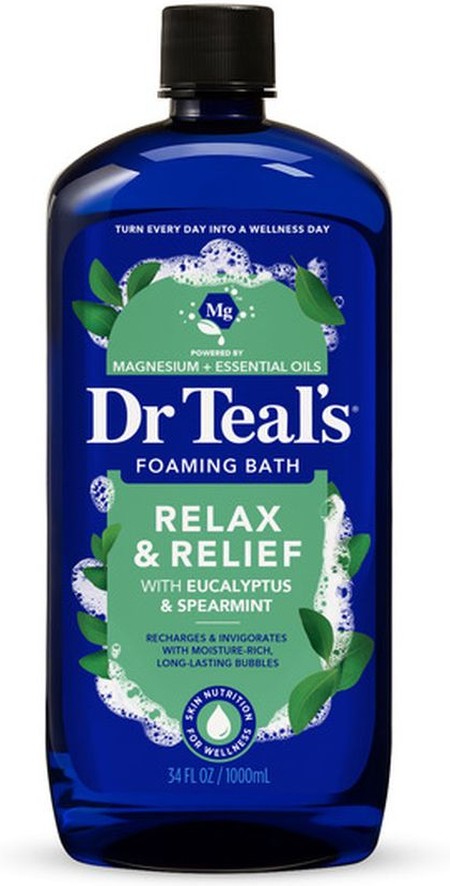 Foaming Bath with Pure Epsom Salt, Relax & Relief with Eucalyptus & Spearmint