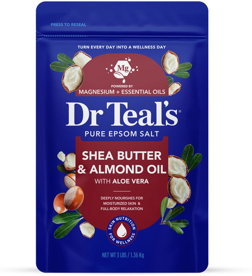 Pure Epsom Salt Soak, with Shea Butter & Almond Oil