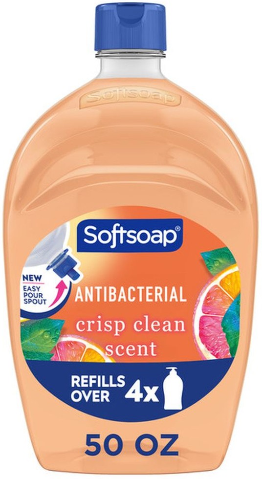 Antibacterial Liquid Hand Soap Refill, Crisp Clean