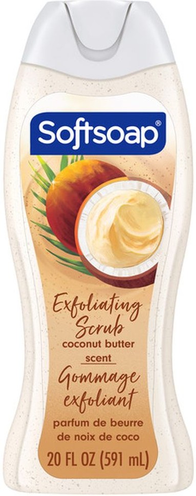 Exfoliating Body Wash Scrub, Coconut Butter