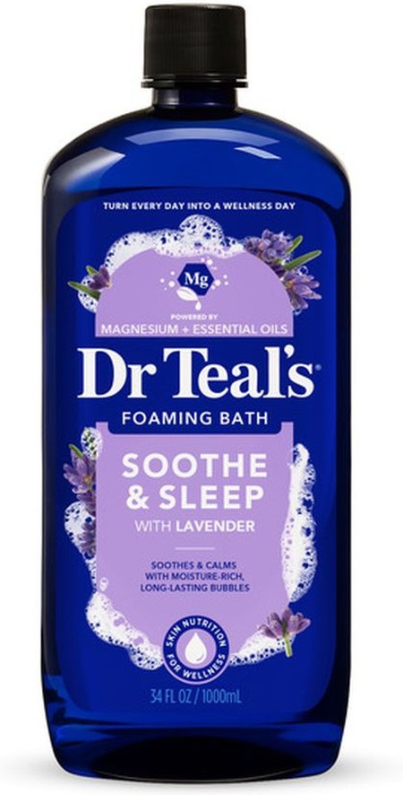 Foaming Bath, with Pure Epsom Salt, Soothe & Sleep, Lavender