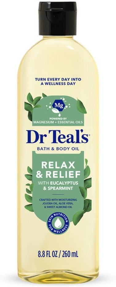 Bath & Body Oil, Eucalyptus & Spearmint Essential Oils