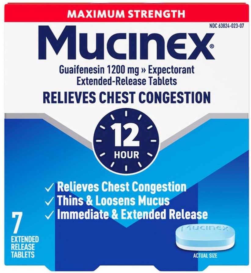 Maximum Strength 12 Hour Extended Release Tablets, 1200 mg, Chest Congestion