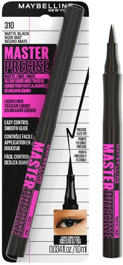Liquid Eyeliner, Waterproof, Matte Black