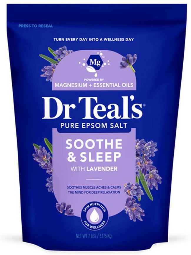 Pure Epsom Salt, Soaking Solution, Soothe & Sleep with Lavender, Value Size